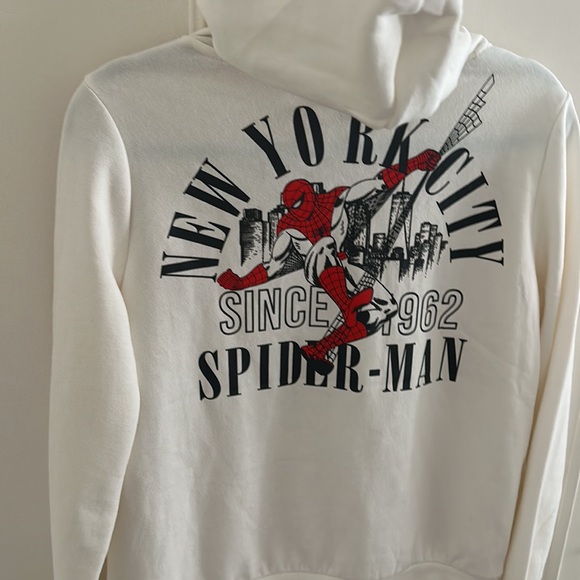 Spider man white women’s hoodie - Picture 5 of 7